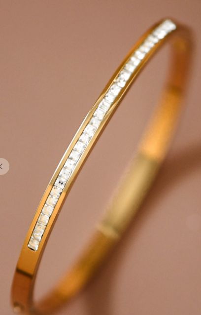 CZ Bangle Tarnish Free