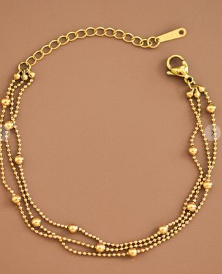 18k Link Chain Brac Tarnish Free