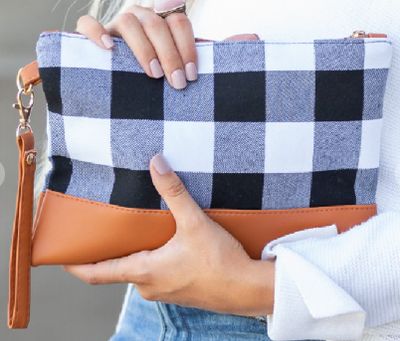 Plaid Clutch