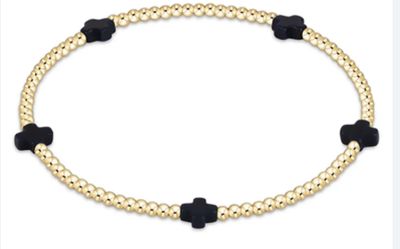 Signature Gold Cross Small Pattern 2mm