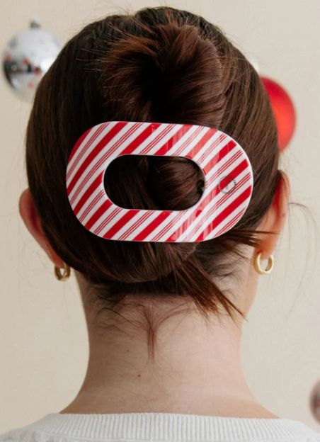 Candy Cane  Teletie Clip