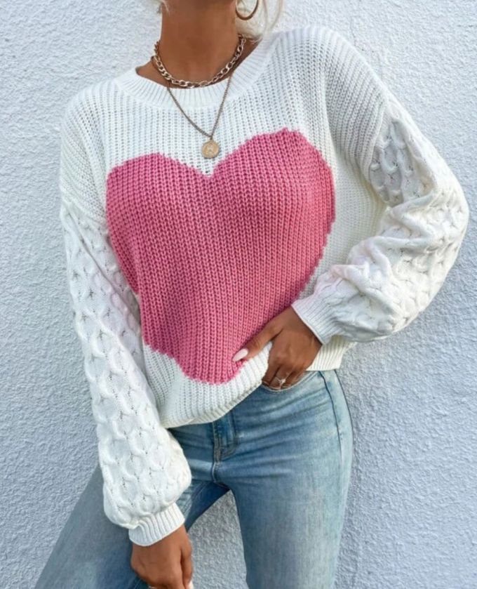 Ruby Heart Sweater
