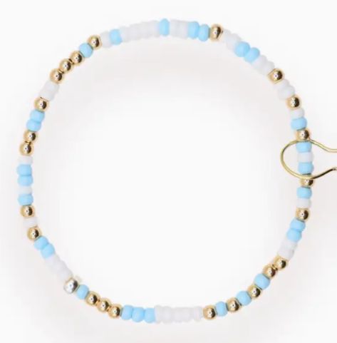 Powder Blue/White Sprinkle