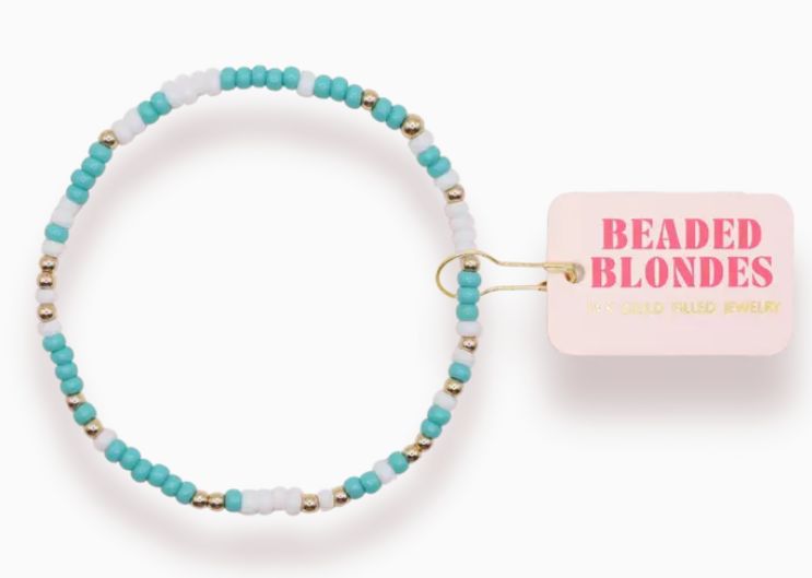 Turquoise/White Sprinkle