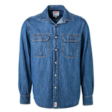 Men&#39;s Long Sleeve Denim Work Shirt