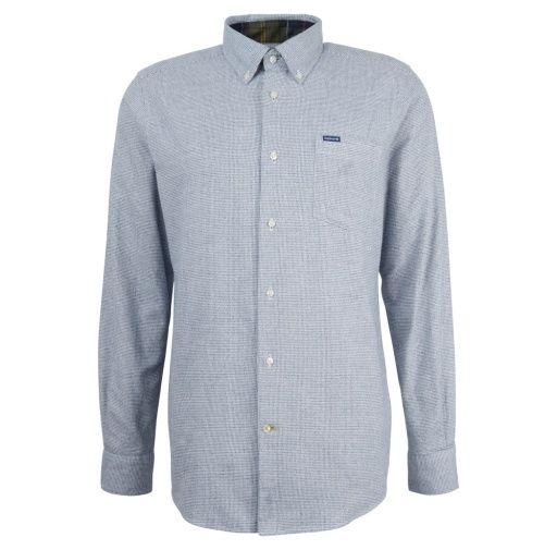 Barbour Turner Tailored Houndstooth Shirt, Color: Navy, Size: M