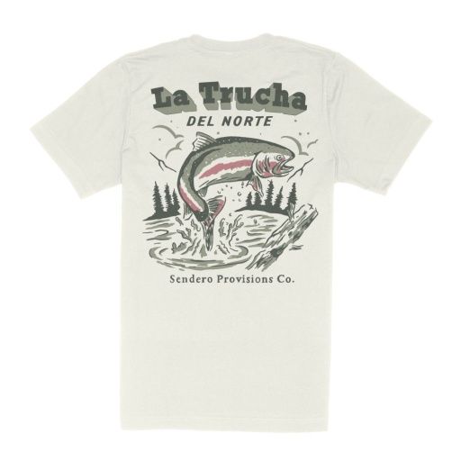 Del Norte T-Shirt, Size: XXL, Color: Vintage White/Green Print