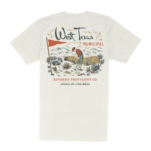 Sendero West Texas Municipal T-Shirt, Color: Vintage White, Size: XXL