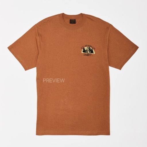 Filson Frontier Graphic T-Shirt, Color: Bourbon/Tournament, Size: M