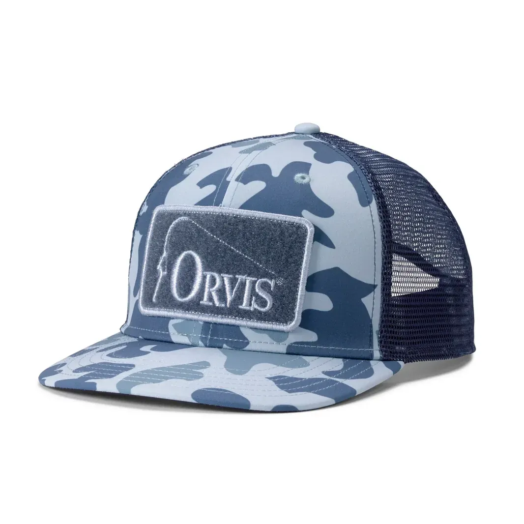 1971 Camo Trucker Hat, Color: Blue Camo