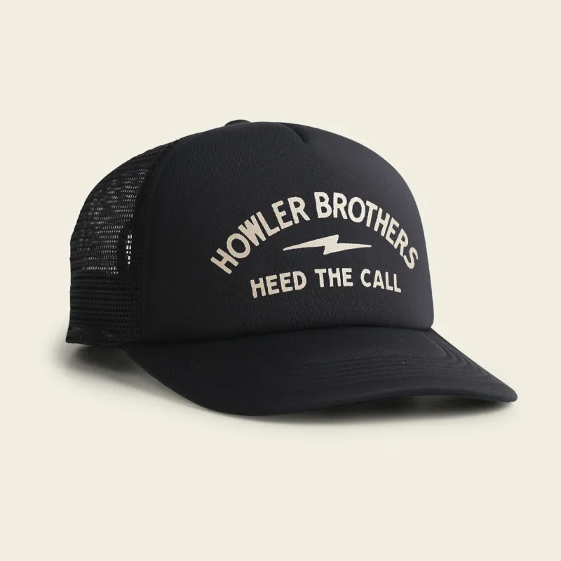 Howler Foam Dome Lightning Badge: Black
