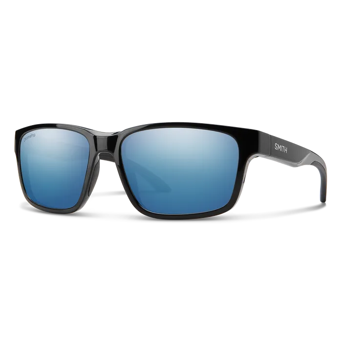 Smith Basecamp Matte Black|ChromaPop Polarized Blue Mirror