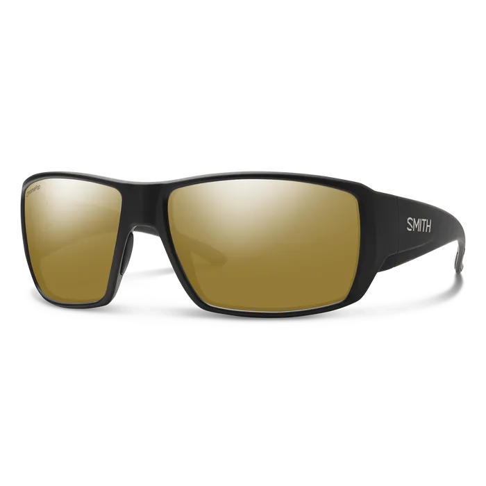 Smith Guide&#39;s Choice Matte Black|ChromaPop Glass Polarized Bronze Mirror