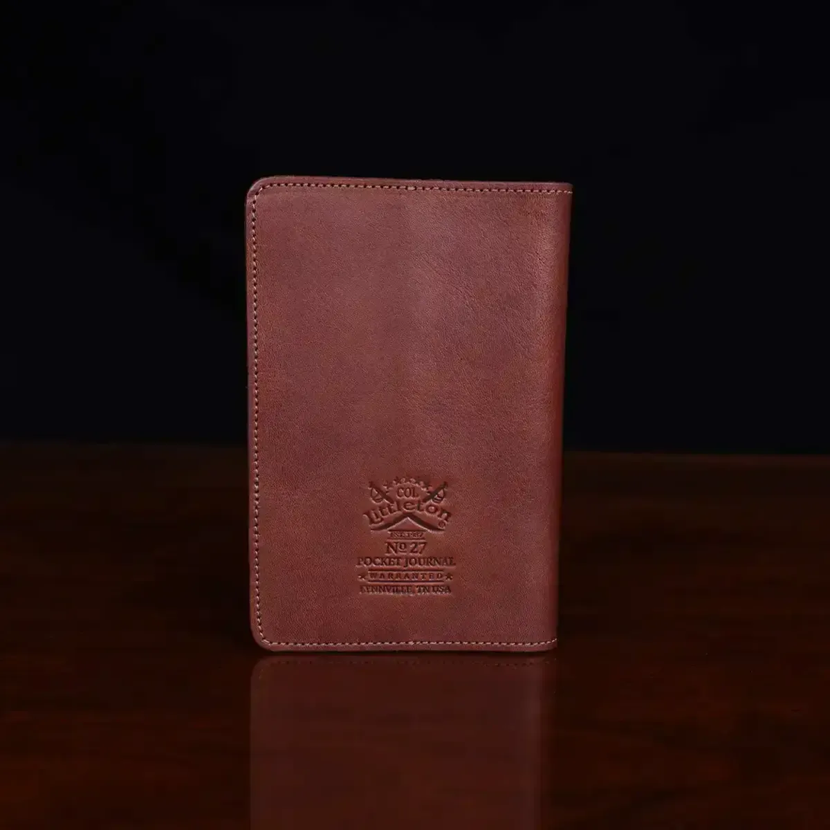 Colonel Littleton No. 27  Leather Pocket Journal Vintage Brown