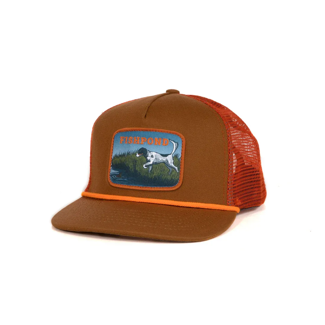 On Point Trucker Hat Sandbar/Orange