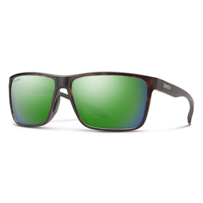 Smith Riptide Matte Tortoise|ChromaPop Glass Polarized Green Mirror