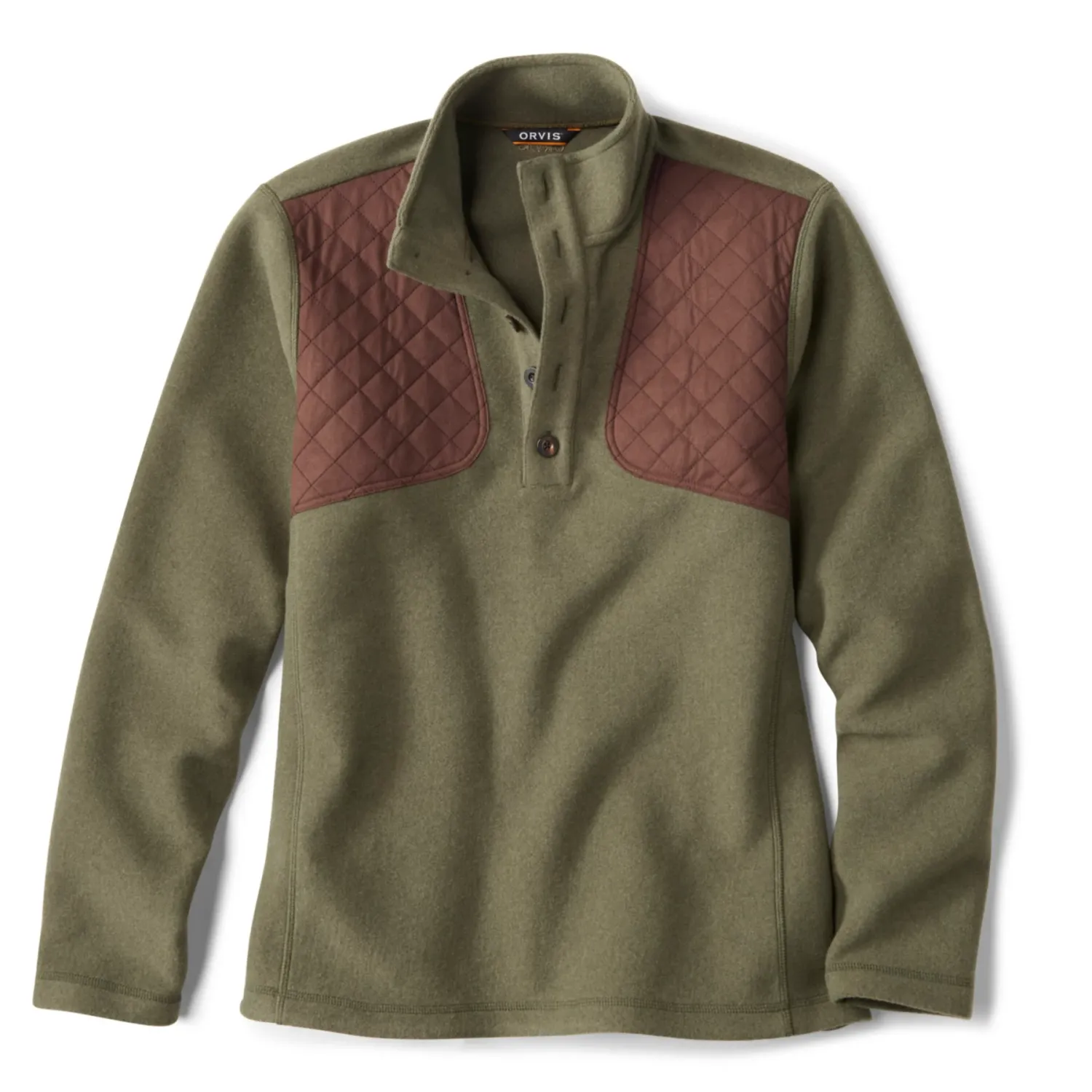 Orvis Sharptail Quarter Snap Pullover, Color: Tarragon, Size: M