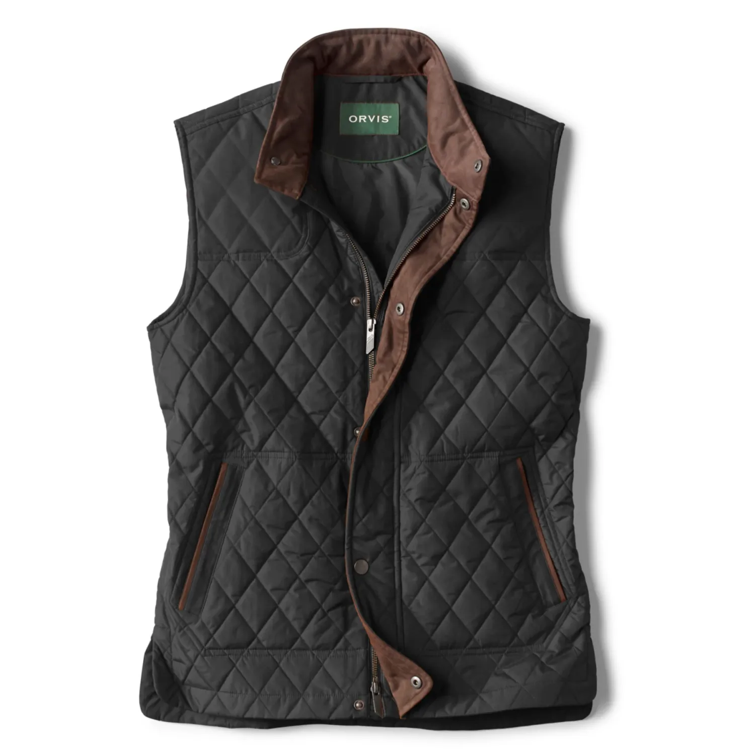 Orvis RT7 Quilted Vest, Color: Black, Size: M