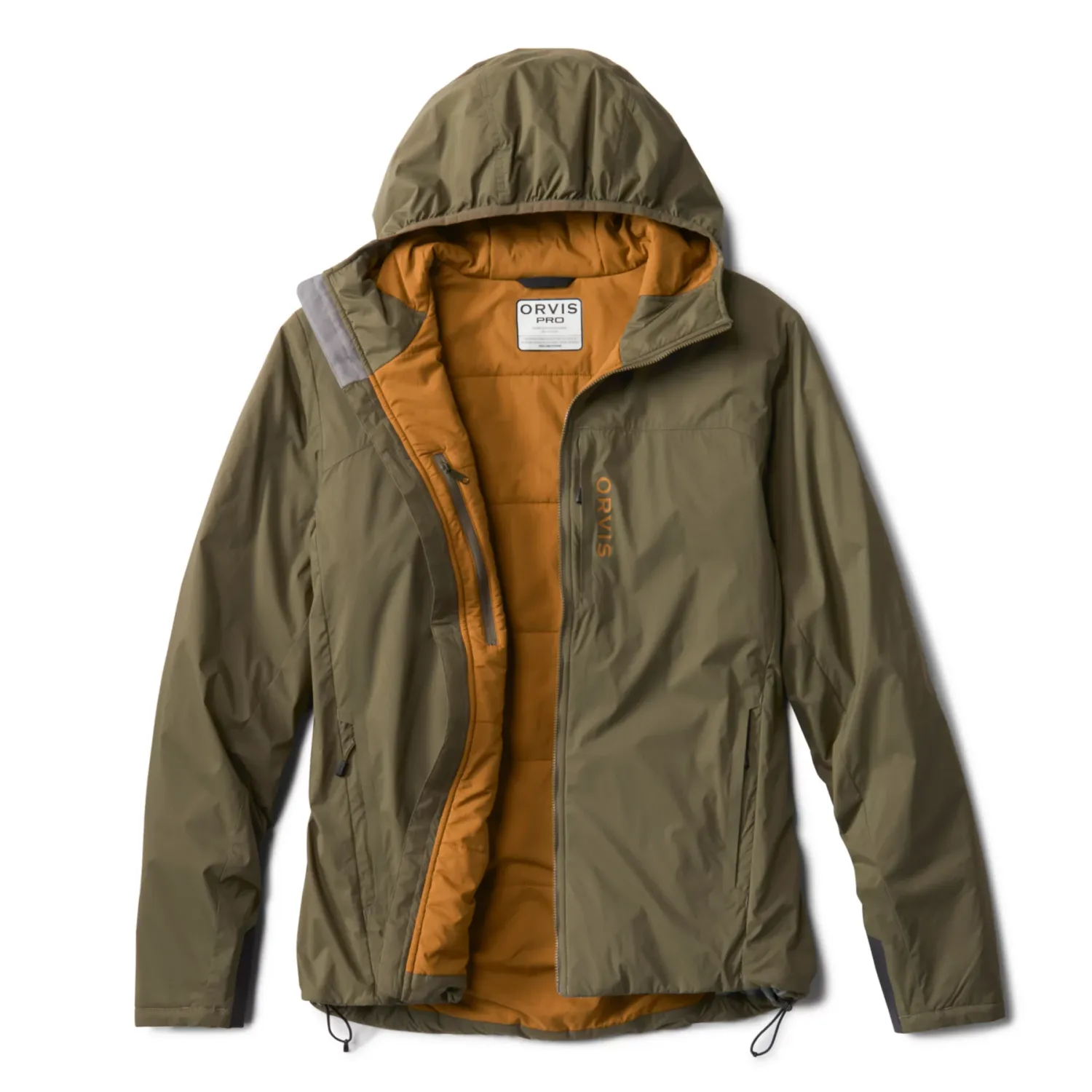 Orvis Pro Insulated Hoodie, Color: Tarragon, Size: M