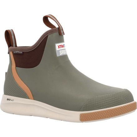 Xtratuf Men&#39;s 6&quot; Ankle Deck Boot Sport Olive, Size: 9