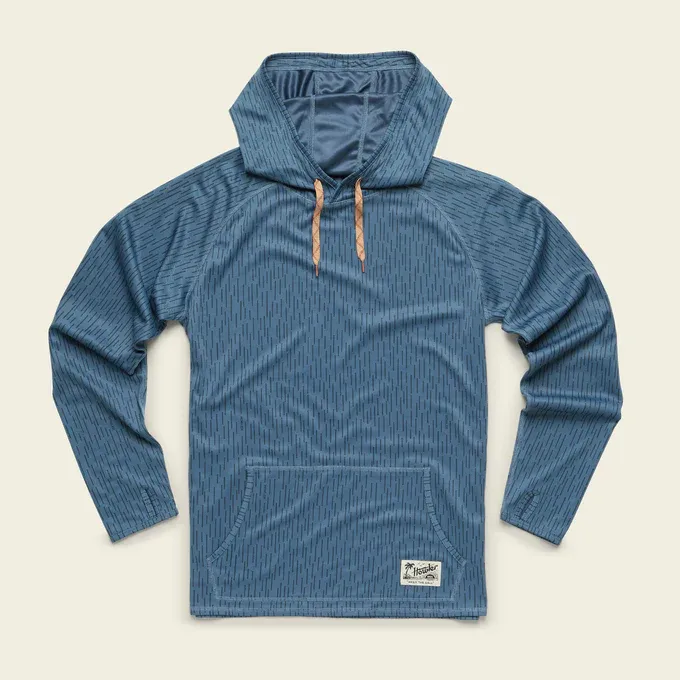Howler Loggerhead Hoodie, Color: Deluge Camo: Pacific Blue, Size: M
