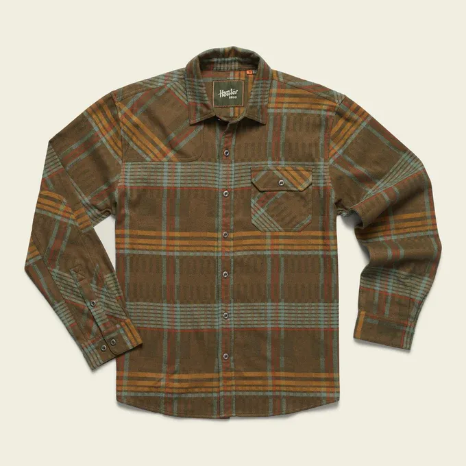 Howler Harker&#39;s Flannel, Color: Conor Plaid: Forage, Size: M