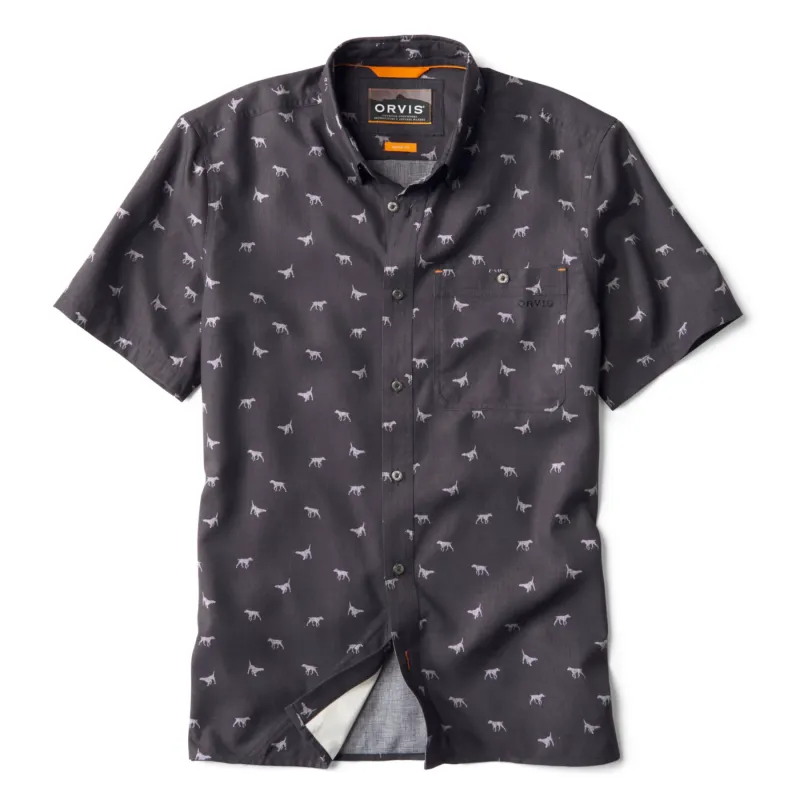 Orvis Printed Tech Chambray Short Sleeve