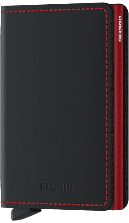 Secrid Slimwallet Matte Black &amp; Red