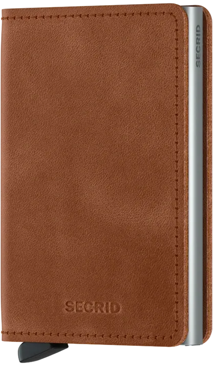 Secrid Slimwallet Vintage Cognac-Silver