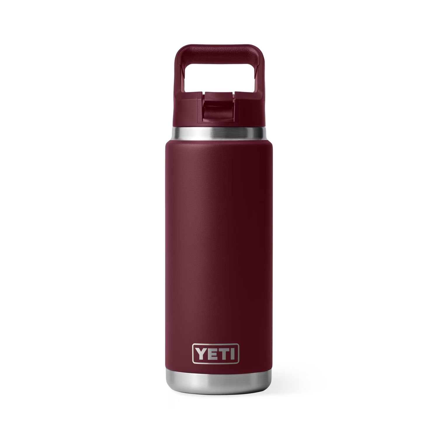 Rambler 26 oz C Straw Bottle, Color: Wild Vine Red
