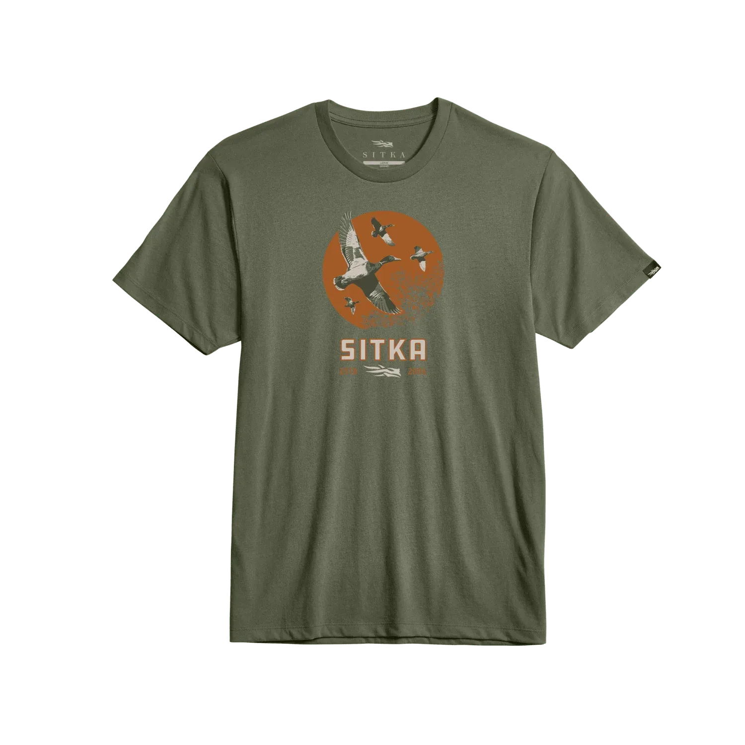Sitka First Pass Tee Olive Green, Size: S