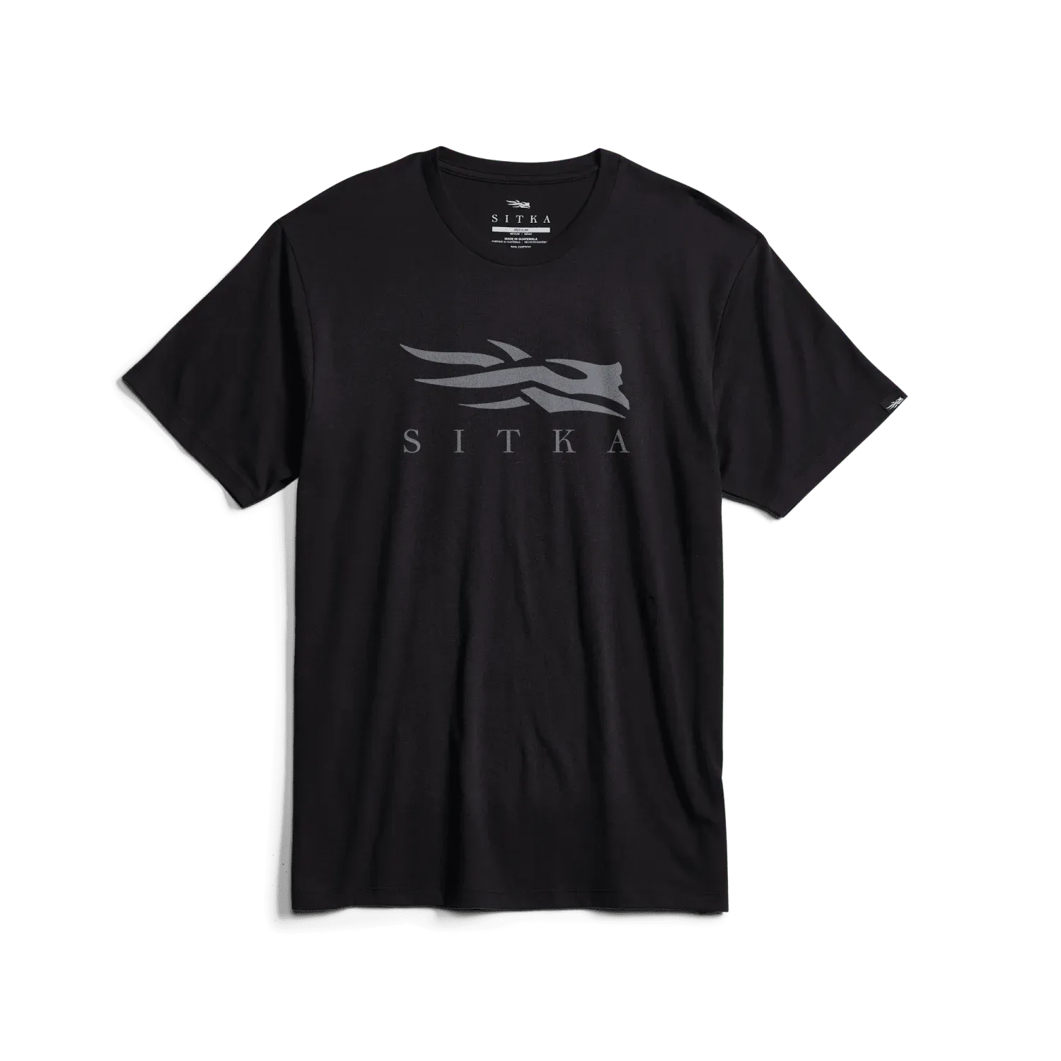 Sitka Icon Tee Black Charcoal, Size: S