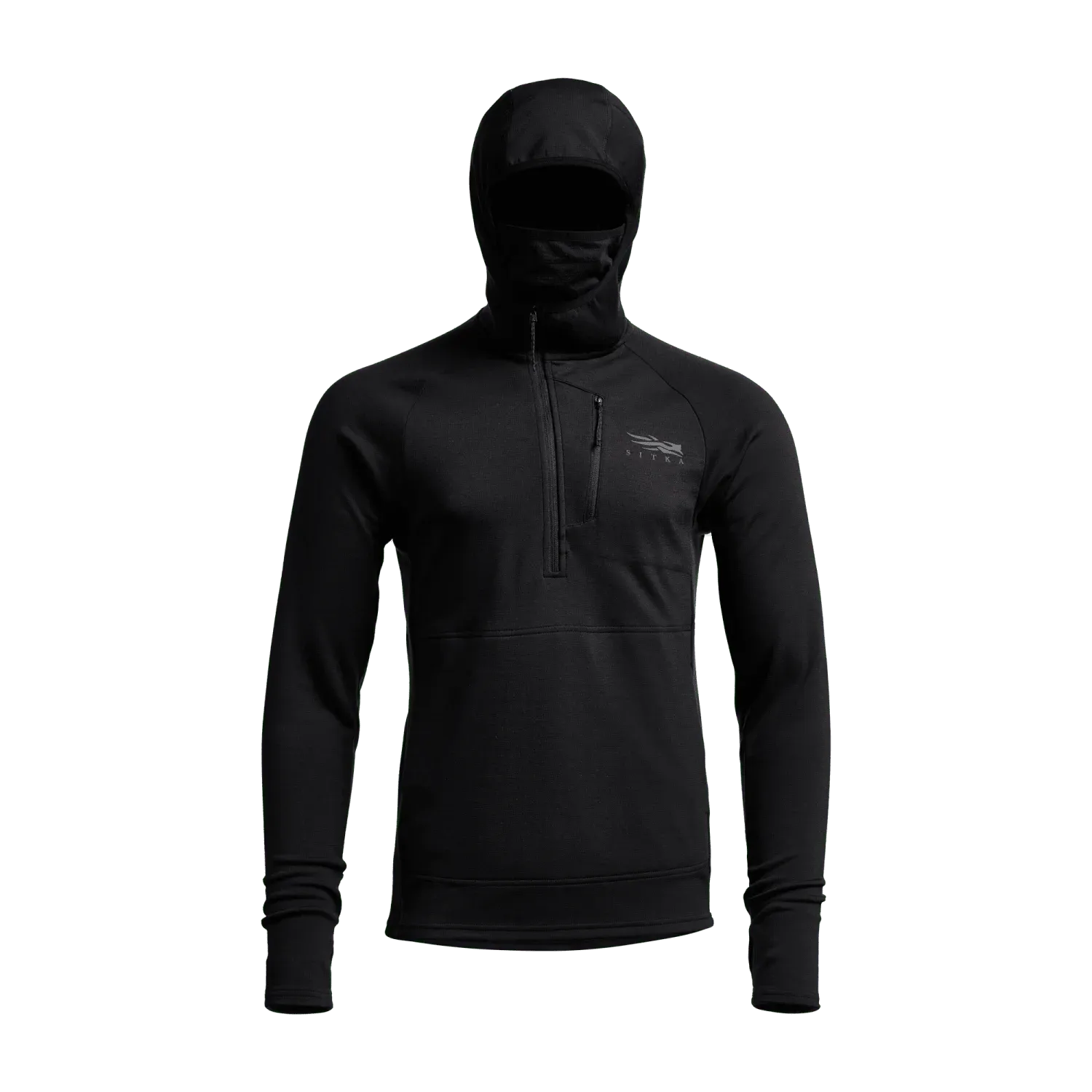 Sitka Core Merino 330 Hoody, Color: Sitka Black, Size: M
