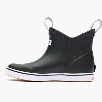 XtraTuf Men&#39;s 6&quot; Ankle Deck Boot Sport Black