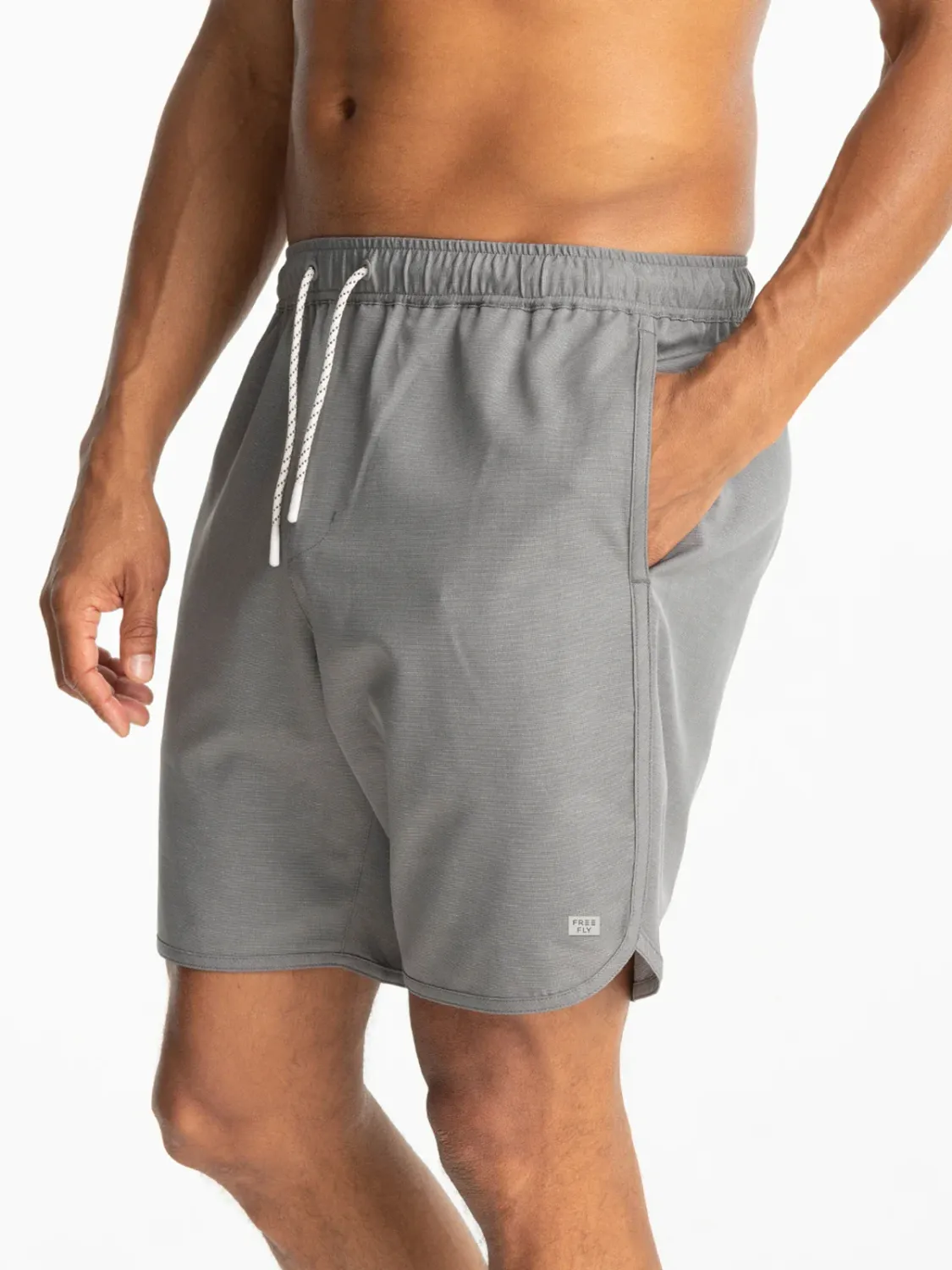 Free Fly Men&#39;s Reverb Short, Color: Smoke, Size: S