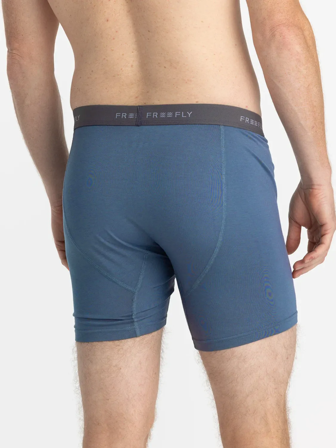 Free Fly Men&#39;s Bamboo Motion Boxer Brief, Color: True Navy, Size: S