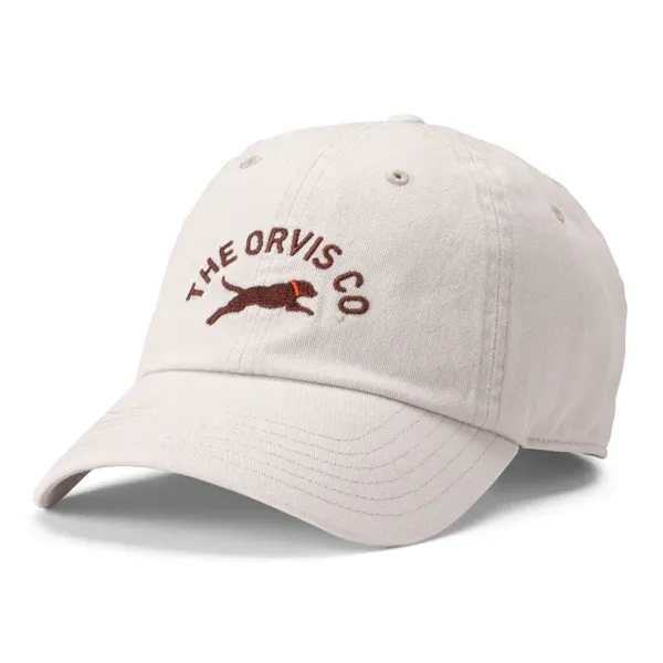 Orvis Jumping Lab Ball Cap, Color: Bone/Chocolate