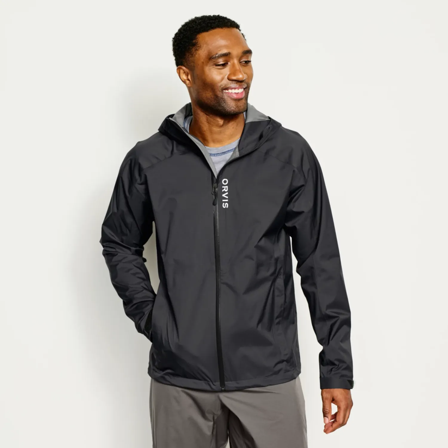 Orvis Men&#39;s Ultralight Storm Jacket, Color: Black, Size: S