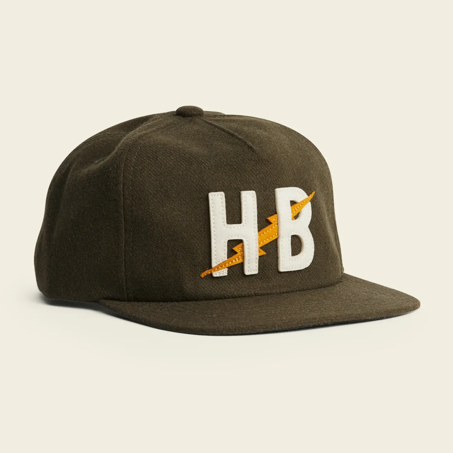 Howler Unstructured Snapback: Big HB - Olive