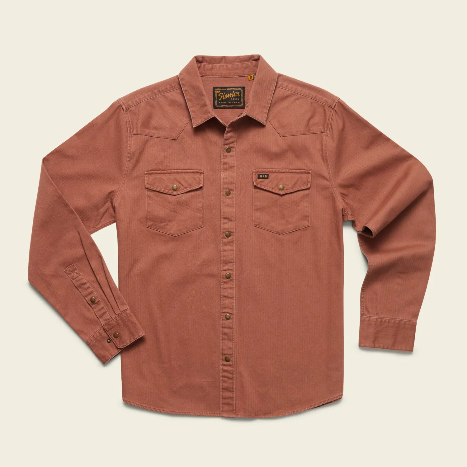 Howler Sawhorse Work Shirt, Color: Mink Brown, Size: M