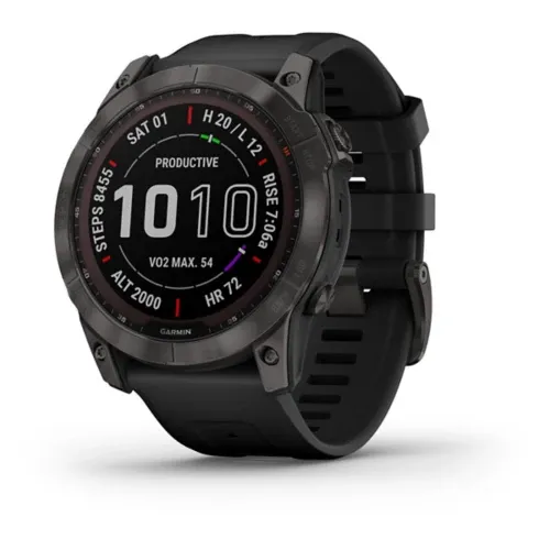 Fenix 7 Sapphire Solar - Black DLC Titanium with Black Band