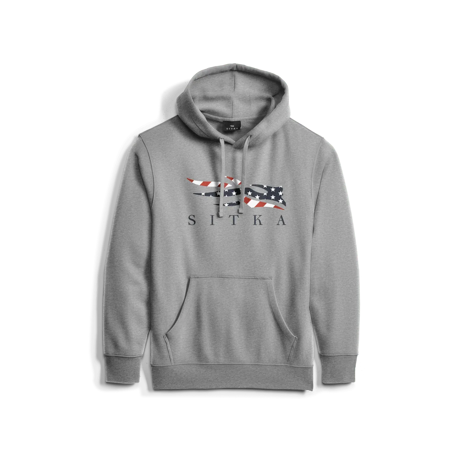 Sitka Icon Flag Pullover Hoody Heather Grey, Size: XS