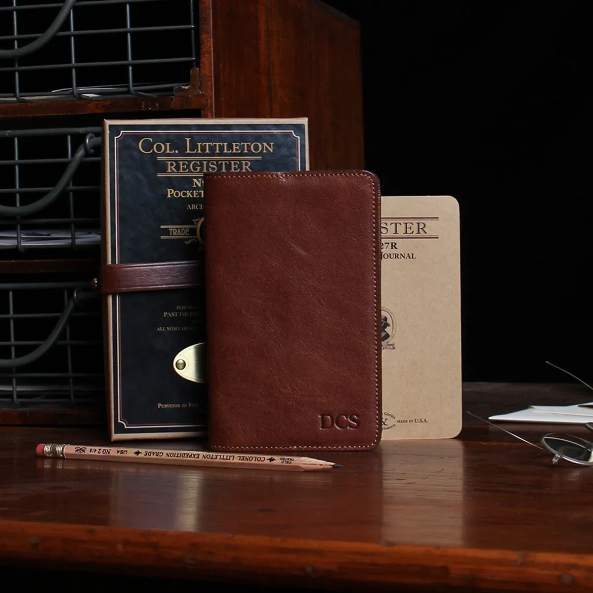 No. 28 Leather Pocket Journal Vintage Brown
