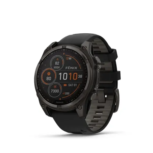 Fenix 8 51mm, Sapphire/Solar - Black/Black