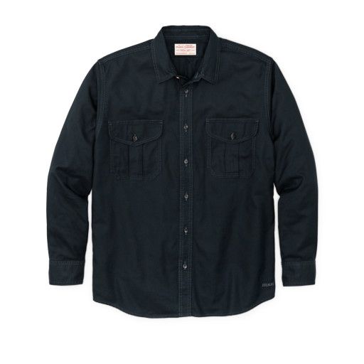Filson Light Weight Alaskan Guide Shirt, Color: Midnight Navy, Size: M