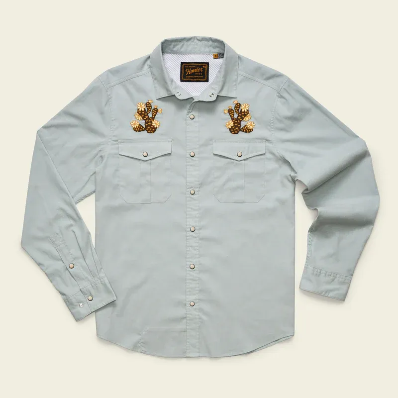Howler Gaucho Snapshirt, Color: Prickly Pear, Size: M