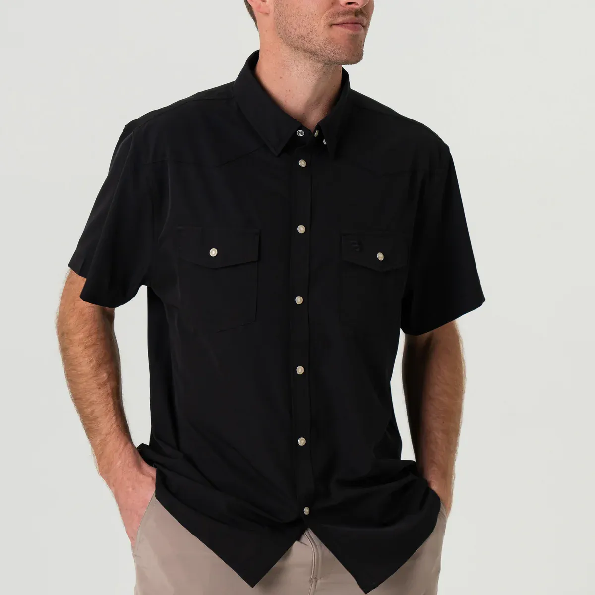 Burlebo Performance Western Shirt-Black