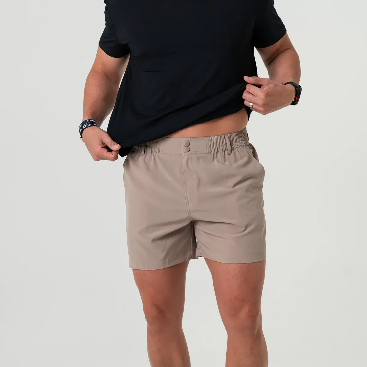 Burlebo Everyday Short- Cobblestone Khaki- Duck Hunt Pocket