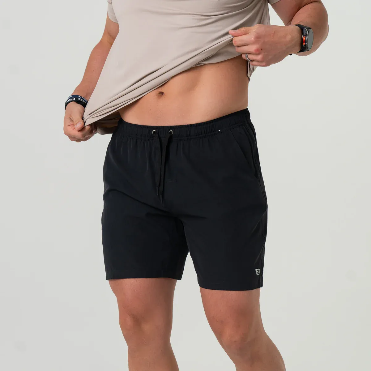 Burlebo Athletic Short- 5.5” Heather Black-Retro Duck Camo Liner