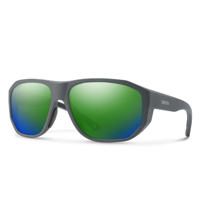 Smith Outrigger Matte Slate| Chromapop Polarized Green Mirror
